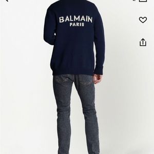 Balmain men’s cardigan navy color